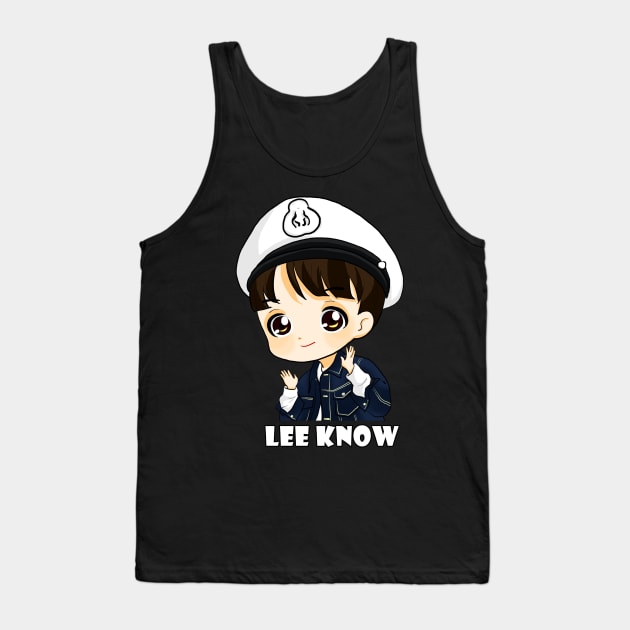 STRAY KIDS LEE KNOW CHIBI Tank Top by LySaTee